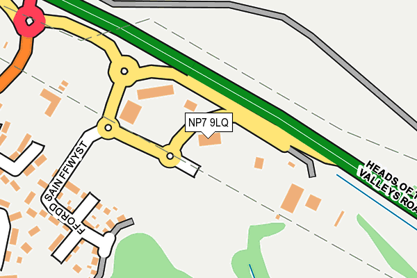 NP7 9LQ map - OS OpenMap – Local (Ordnance Survey) NP7 9LQ map - OS OpenMap – Local (Ordnance Survey)