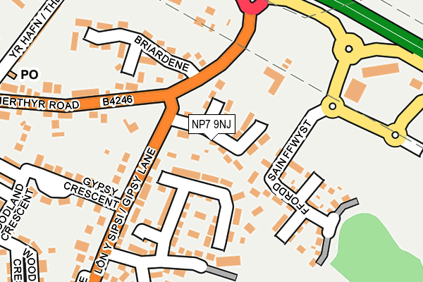 NP7 9NJ map - OS OpenMap – Local (Ordnance Survey) NP7 9NJ map - OS OpenMap – Local (Ordnance Survey)