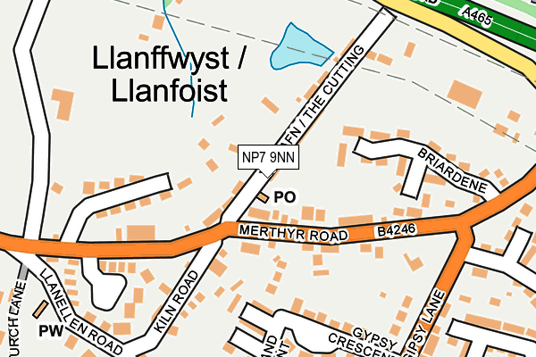 NP7 9NN map - OS OpenMap – Local (Ordnance Survey) NP7 9NN map - OS OpenMap – Local (Ordnance Survey)