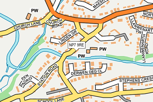NP7 9RE map - OS OpenMap – Local (Ordnance Survey) NP7 9RE map - OS OpenMap – Local (Ordnance Survey)