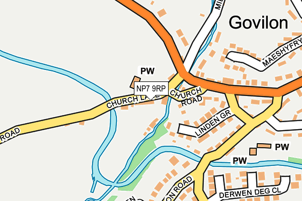 NP7 9RP map - OS OpenMap – Local (Ordnance Survey) NP7 9RP map - OS OpenMap – Local (Ordnance Survey)