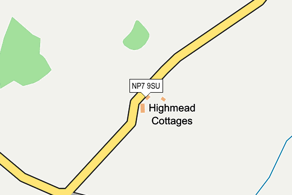 NP7 9SU map - OS OpenMap – Local (Ordnance Survey) NP7 9SU map - OS OpenMap – Local (Ordnance Survey)