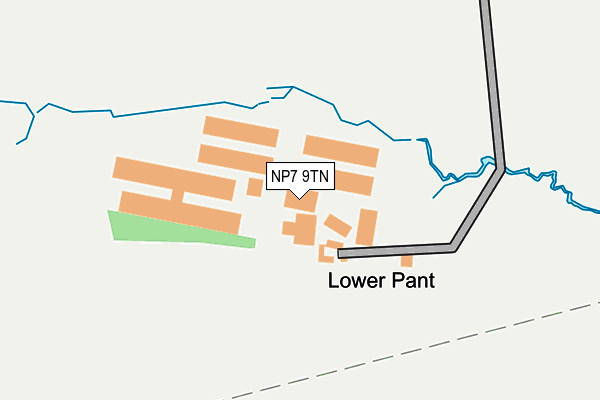 NP7 9TN map - OS OpenMap – Local (Ordnance Survey) NP7 9TN map - OS OpenMap – Local (Ordnance Survey)