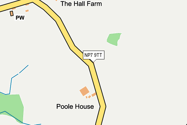 NP7 9TT map - OS OpenMap – Local (Ordnance Survey) NP7 9TT map - OS OpenMap – Local (Ordnance Survey)