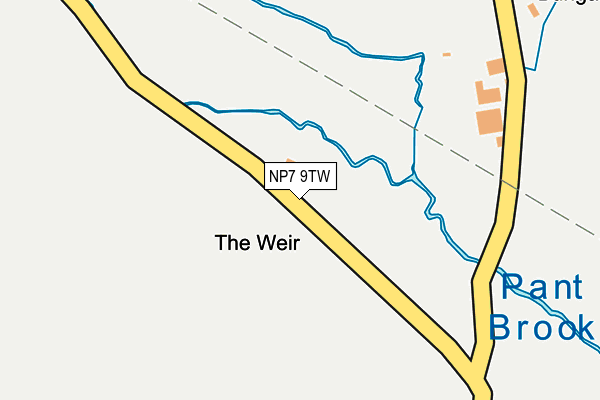 NP7 9TW map - OS OpenMap – Local (Ordnance Survey) NP7 9TW map - OS OpenMap – Local (Ordnance Survey)