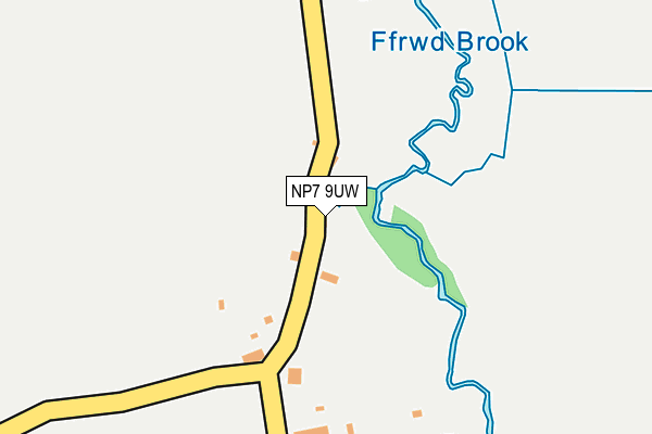 NP7 9UW map - OS OpenMap – Local (Ordnance Survey) NP7 9UW map - OS OpenMap – Local (Ordnance Survey)