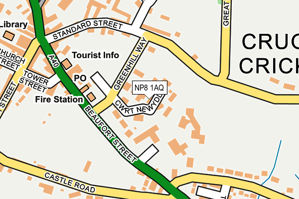 NP8 1AQ map - OS OpenMap – Local (Ordnance Survey) NP8 1AQ map - OS OpenMap – Local (Ordnance Survey)
