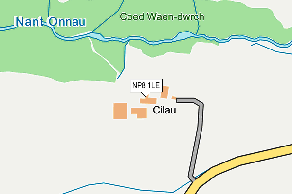 NP8 1LE map - OS OpenMap – Local (Ordnance Survey) NP8 1LE map - OS OpenMap – Local (Ordnance Survey)