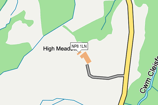 NP8 1LN map - OS OpenMap – Local (Ordnance Survey) NP8 1LN map - OS OpenMap – Local (Ordnance Survey)