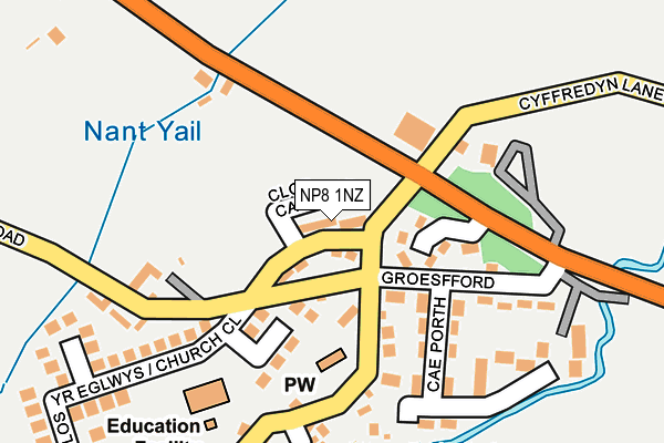 NP8 1NZ map - OS OpenMap – Local (Ordnance Survey) NP8 1NZ map - OS OpenMap – Local (Ordnance Survey)