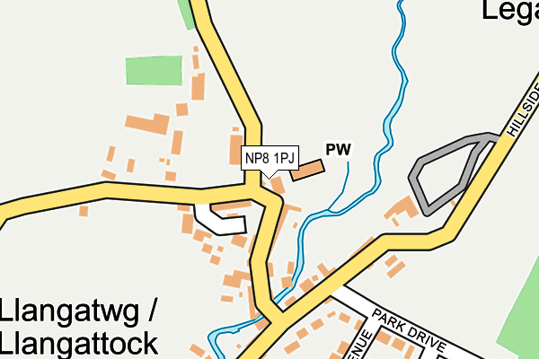 NP8 1PJ map - OS OpenMap – Local (Ordnance Survey) NP8 1PJ map - OS OpenMap – Local (Ordnance Survey)