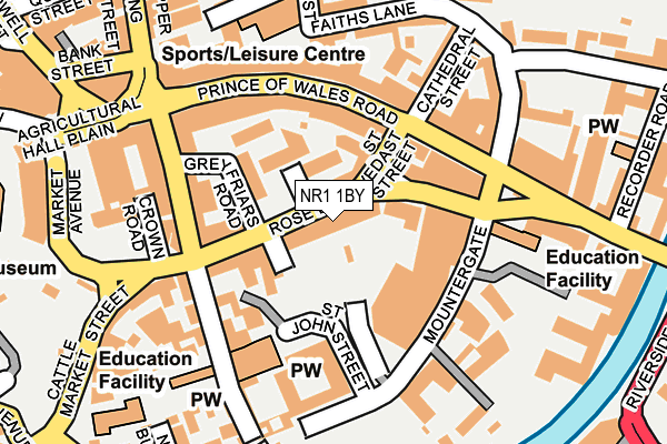 NR1 1BY map - OS OpenMap – Local (Ordnance Survey) NR1 1BY map - OS OpenMap – Local (Ordnance Survey)