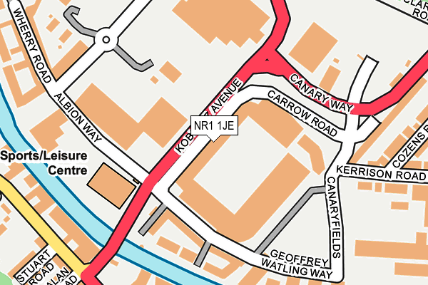 NR1 1JE map - OS OpenMap – Local (Ordnance Survey)