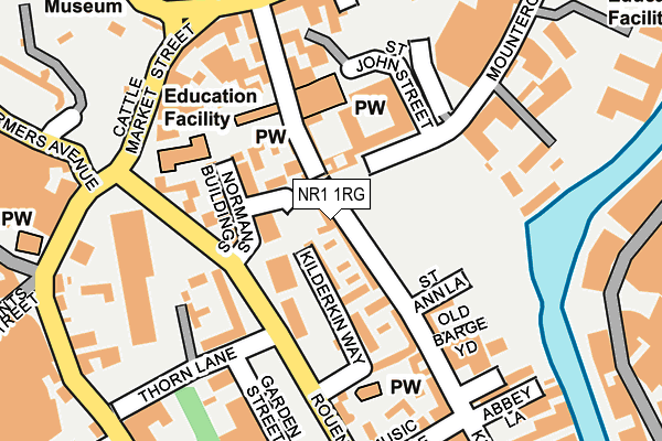 NR1 1RG map - OS OpenMap – Local (Ordnance Survey) NR1 1RG map - OS OpenMap – Local (Ordnance Survey)