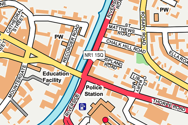 NR1 1SQ map - OS OpenMap – Local (Ordnance Survey)