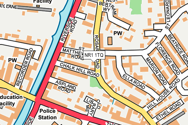 NR1 1TQ map - OS OpenMap – Local (Ordnance Survey) NR1 1TQ map - OS OpenMap – Local (Ordnance Survey)