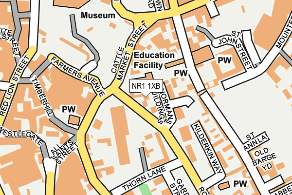 NR1 1XB map - OS OpenMap – Local (Ordnance Survey) NR1 1XB map - OS OpenMap – Local (Ordnance Survey)