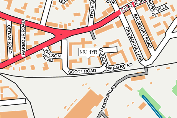 NR1 1YR map - OS OpenMap – Local (Ordnance Survey) NR1 1YR map - OS OpenMap – Local (Ordnance Survey)