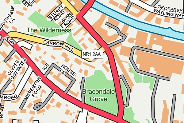 NR1 2AA map - OS OpenMap – Local (Ordnance Survey) NR1 2AA map - OS OpenMap – Local (Ordnance Survey)