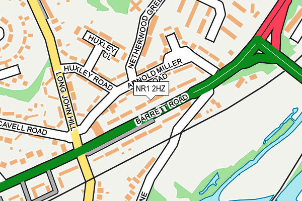 NR1 2HZ map - OS OpenMap – Local (Ordnance Survey) NR1 2HZ map - OS OpenMap – Local (Ordnance Survey)