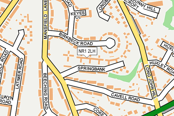 NR1 2LH map - OS OpenMap – Local (Ordnance Survey) NR1 2LH map - OS OpenMap – Local (Ordnance Survey)