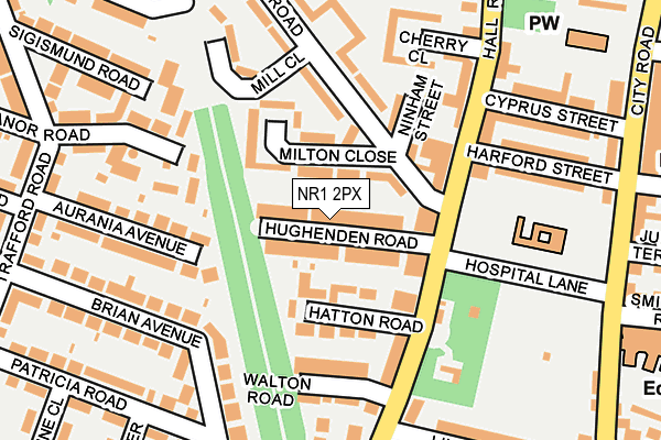 NR1 2PX map - OS OpenMap – Local (Ordnance Survey) NR1 2PX map - OS OpenMap – Local (Ordnance Survey)