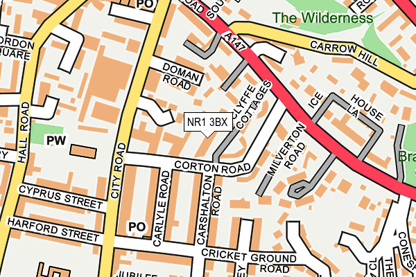 NR1 3BX map - OS OpenMap – Local (Ordnance Survey) NR1 3BX map - OS OpenMap – Local (Ordnance Survey)