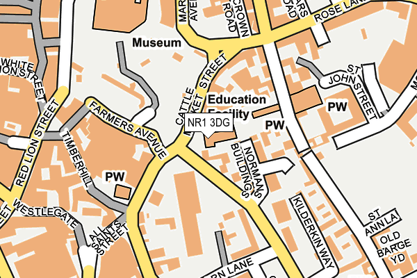 NR1 3DG map - OS OpenMap – Local (Ordnance Survey) NR1 3DG map - OS OpenMap – Local (Ordnance Survey)