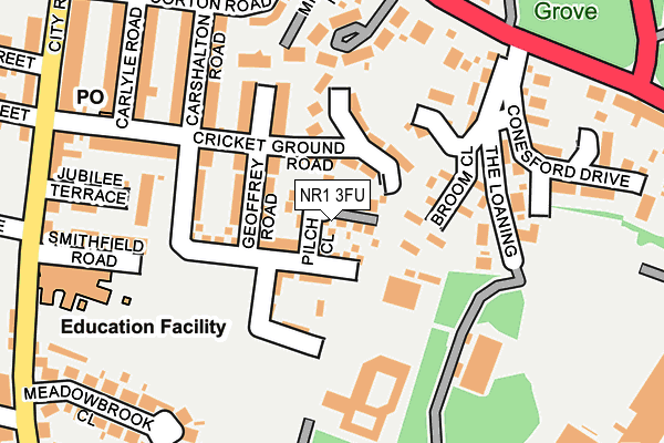 NR1 3FU map - OS OpenMap – Local (Ordnance Survey) NR1 3FU map - OS OpenMap – Local (Ordnance Survey)