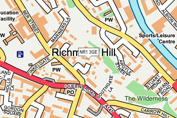 NR1 3GE map - OS OpenMap – Local (Ordnance Survey) NR1 3GE map - OS OpenMap – Local (Ordnance Survey)