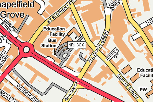 NR1 3GX map - OS OpenMap – Local (Ordnance Survey) NR1 3GX map - OS OpenMap – Local (Ordnance Survey)