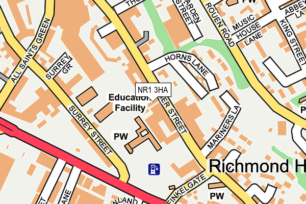 NR1 3HA map - OS OpenMap – Local (Ordnance Survey) NR1 3HA map - OS OpenMap – Local (Ordnance Survey)