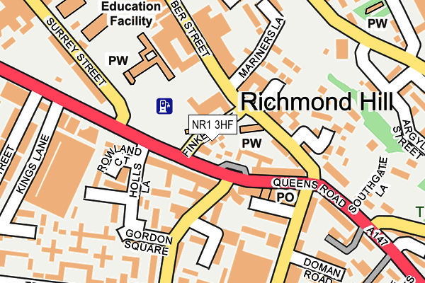 NR1 3HF map - OS OpenMap – Local (Ordnance Survey) NR1 3HF map - OS OpenMap – Local (Ordnance Survey)