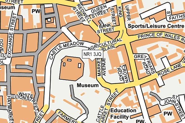 NR1 3JQ map - OS OpenMap – Local (Ordnance Survey) NR1 3JQ map - OS OpenMap – Local (Ordnance Survey)