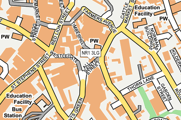NR1 3LG map - OS OpenMap – Local (Ordnance Survey) NR1 3LG map - OS OpenMap – Local (Ordnance Survey)