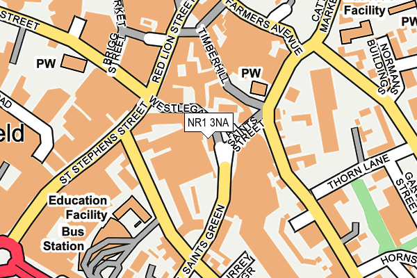 NR1 3NA map - OS OpenMap – Local (Ordnance Survey) NR1 3NA map - OS OpenMap – Local (Ordnance Survey)