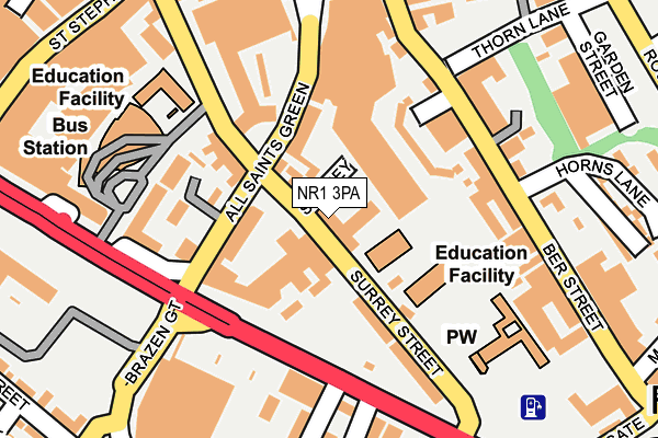 NR1 3PA map - OS OpenMap – Local (Ordnance Survey) NR1 3PA map - OS OpenMap – Local (Ordnance Survey)