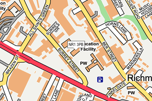 NR1 3PB map - OS OpenMap – Local (Ordnance Survey) NR1 3PB map - OS OpenMap – Local (Ordnance Survey)