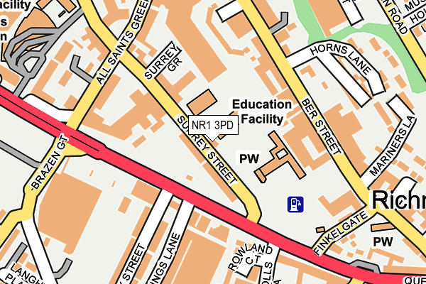 NR1 3PD map - OS OpenMap – Local (Ordnance Survey) NR1 3PD map - OS OpenMap – Local (Ordnance Survey)
