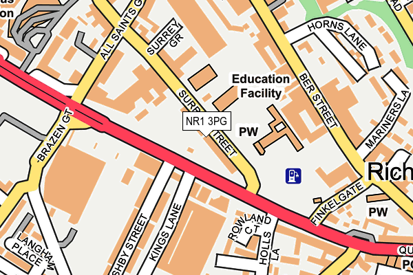 NR1 3PG map - OS OpenMap – Local (Ordnance Survey) NR1 3PG map - OS OpenMap – Local (Ordnance Survey)