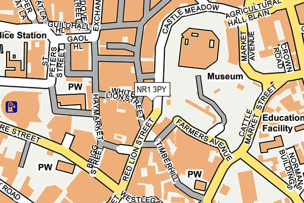 NR1 3PY map - OS OpenMap – Local (Ordnance Survey) NR1 3PY map - OS OpenMap – Local (Ordnance Survey)