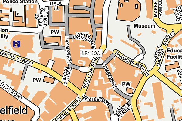 NR1 3QA map - OS OpenMap – Local (Ordnance Survey) NR1 3QA map - OS OpenMap – Local (Ordnance Survey)