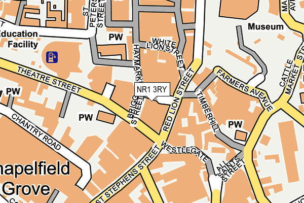 NR1 3RY map - OS OpenMap – Local (Ordnance Survey) NR1 3RY map - OS OpenMap – Local (Ordnance Survey)