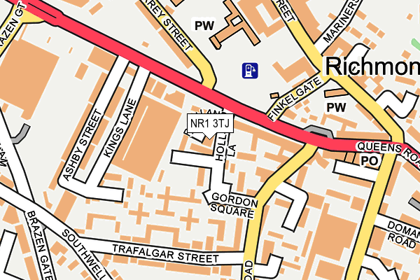 NR1 3TJ map - OS OpenMap – Local (Ordnance Survey) NR1 3TJ map - OS OpenMap – Local (Ordnance Survey)