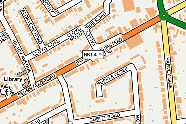 NR1 4JY map - OS OpenMap – Local (Ordnance Survey) NR1 4JY map - OS OpenMap – Local (Ordnance Survey)
