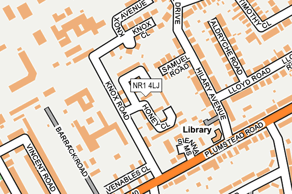NR1 4LJ map - OS OpenMap – Local (Ordnance Survey) NR1 4LJ map - OS OpenMap – Local (Ordnance Survey)
