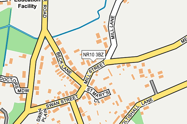 NR10 3BZ map - OS OpenMap – Local (Ordnance Survey) NR10 3BZ map - OS OpenMap – Local (Ordnance Survey)