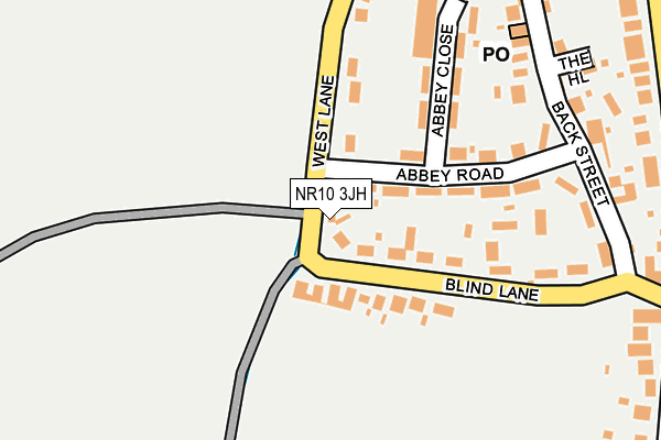 NR10 3JH map - OS OpenMap – Local (Ordnance Survey) NR10 3JH map - OS OpenMap – Local (Ordnance Survey)