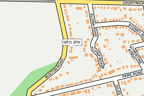 NR10 3PW map - OS OpenMap – Local (Ordnance Survey) NR10 3PW map - OS OpenMap – Local (Ordnance Survey)