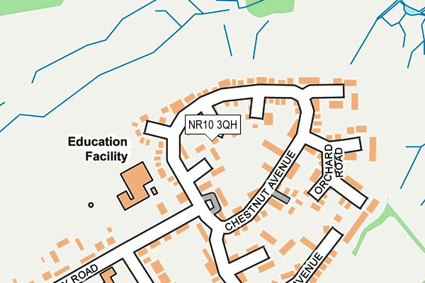 NR10 3QH map - OS OpenMap – Local (Ordnance Survey) NR10 3QH map - OS OpenMap – Local (Ordnance Survey)